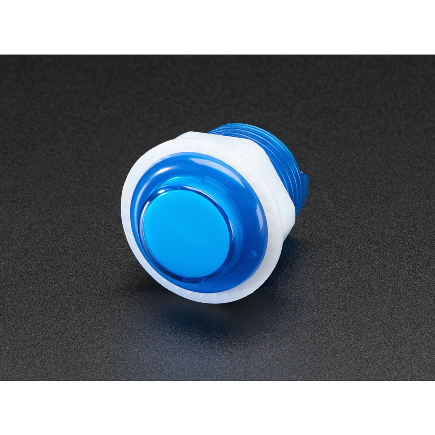 Mini LED Arcade Button 24mm Translucent Blue Australia Little Bird