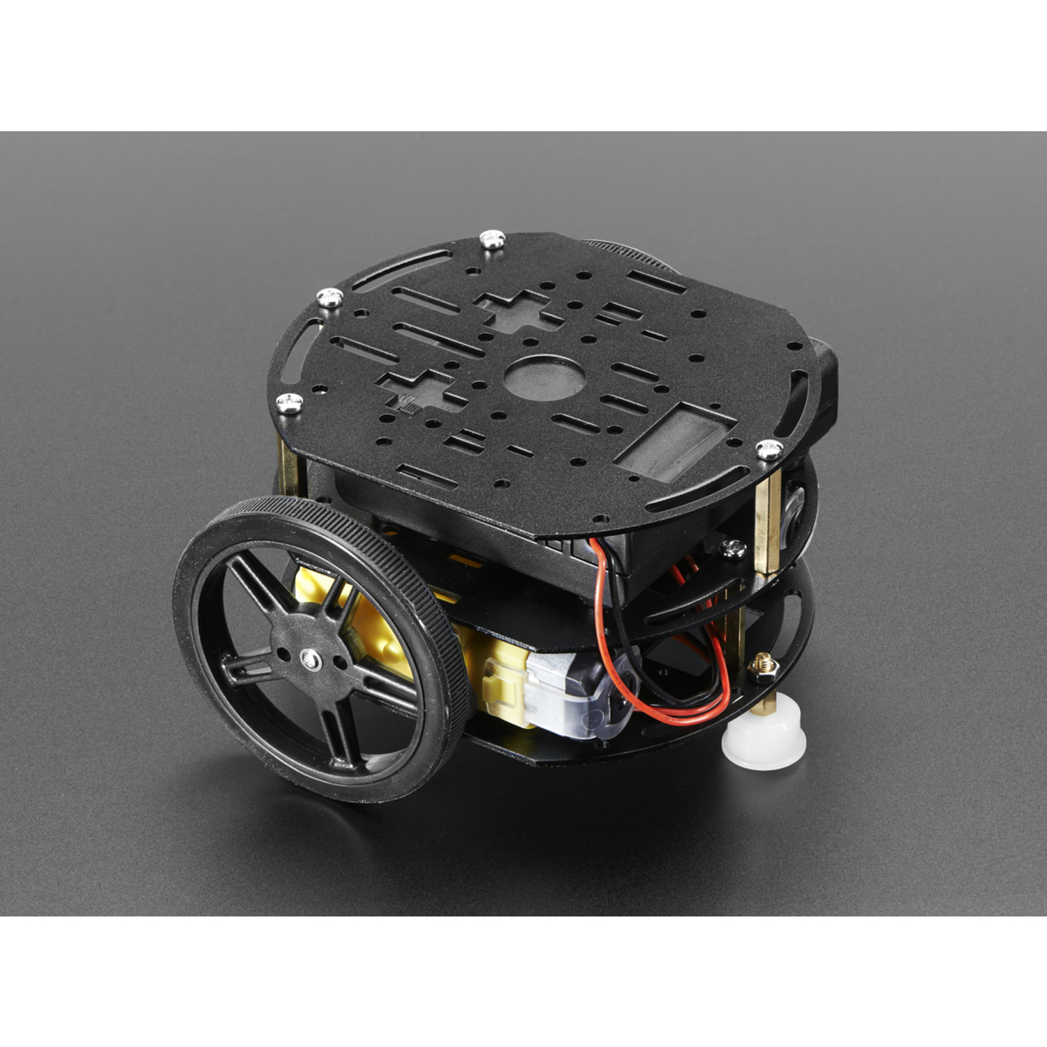 Mini 3Layer Round Robot Chassis Kit 2WD with DC Motors Australia Little Bird