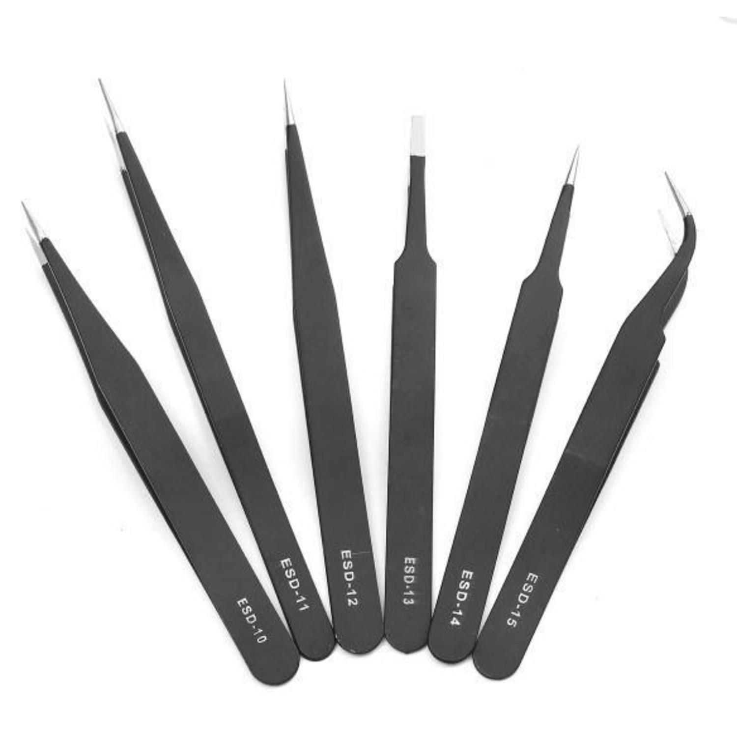 6 pack Antistatic Tweezers Australia Little Bird