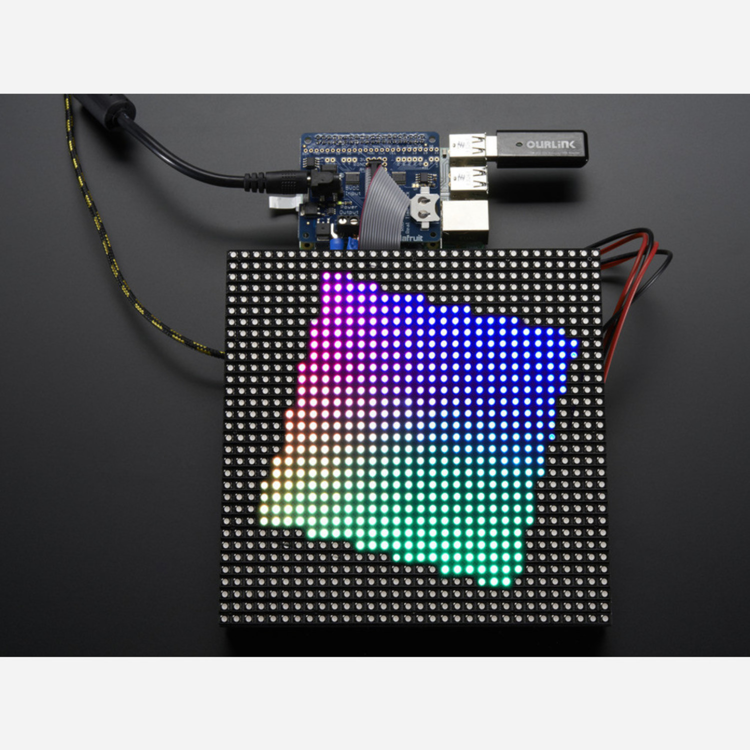 Adafruit RGB Matrix HAT + RTC for Raspberry Pi Mini Kit Australia Little Bird