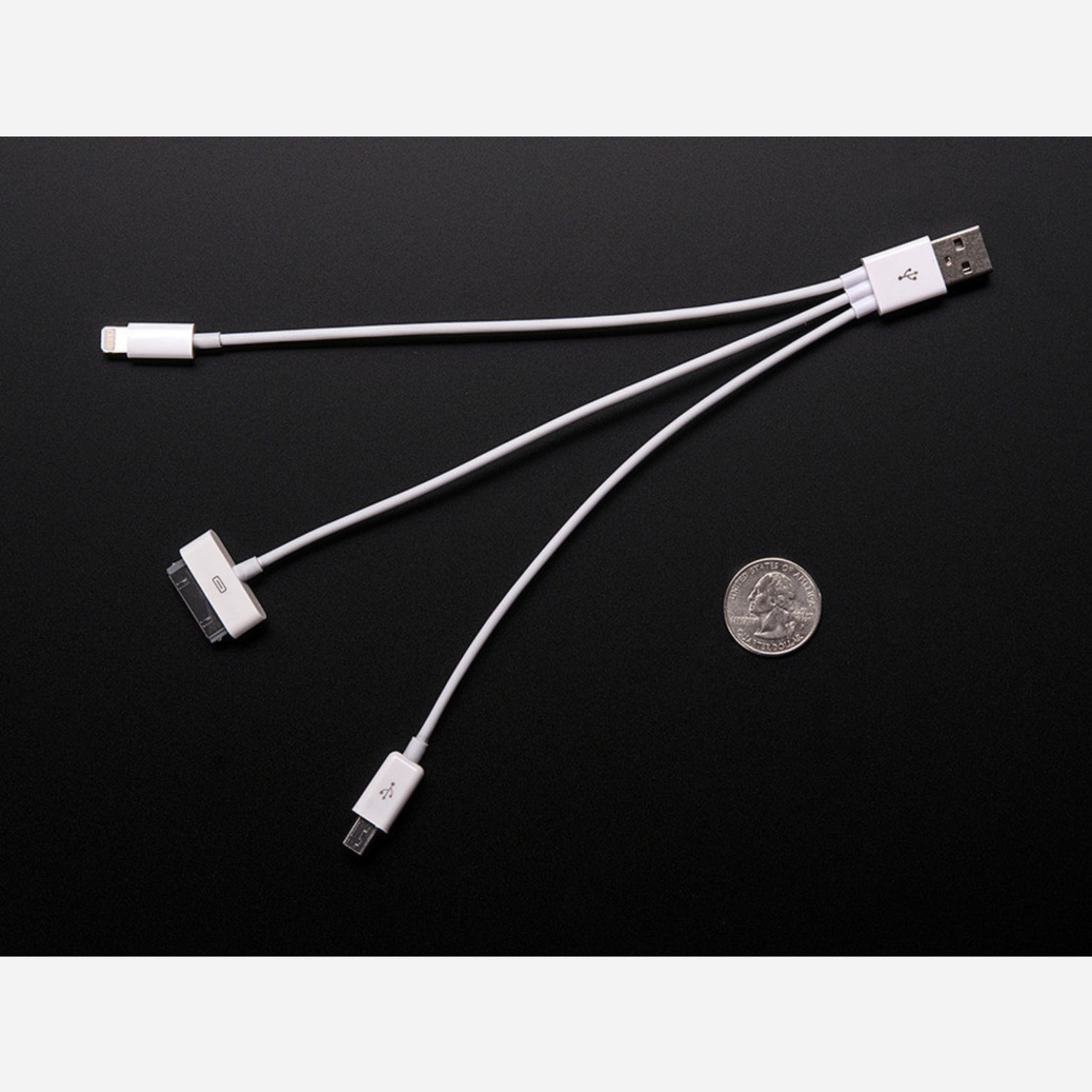 USB 3Way Charging Cable iPhone 5/iPhone/iPad and MicroUSB Australia