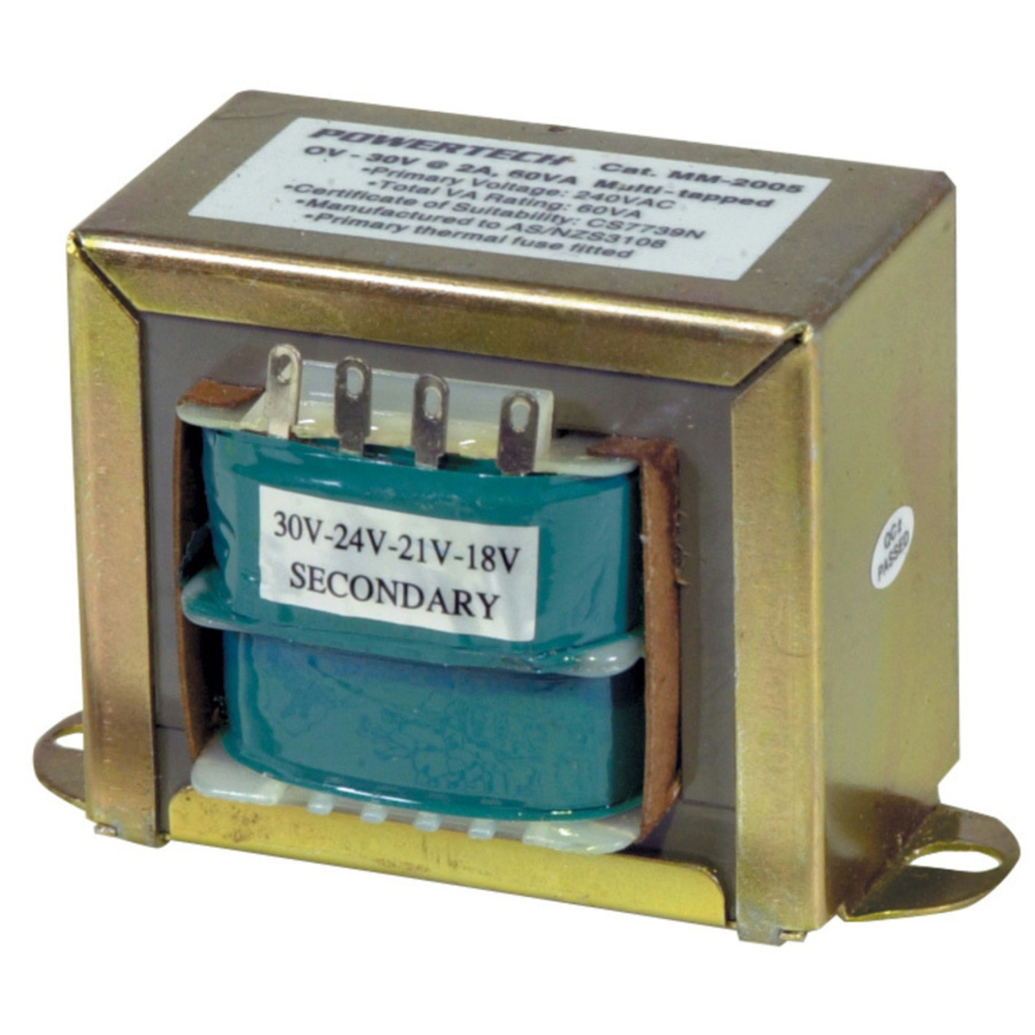 930V, 60VA, 2A MultiTapped Type 2165 Transformer Australia Little