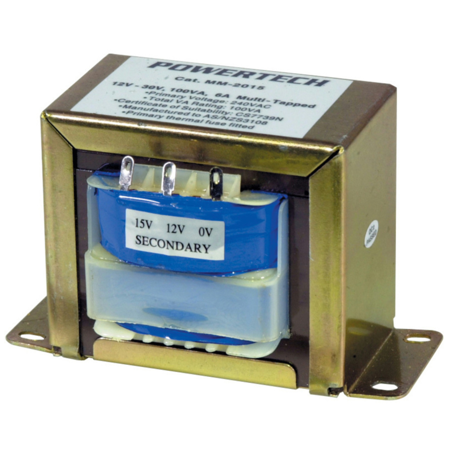 12V 30V, 100VA, 6A Multitap Type 2170 Transformer Australia Little