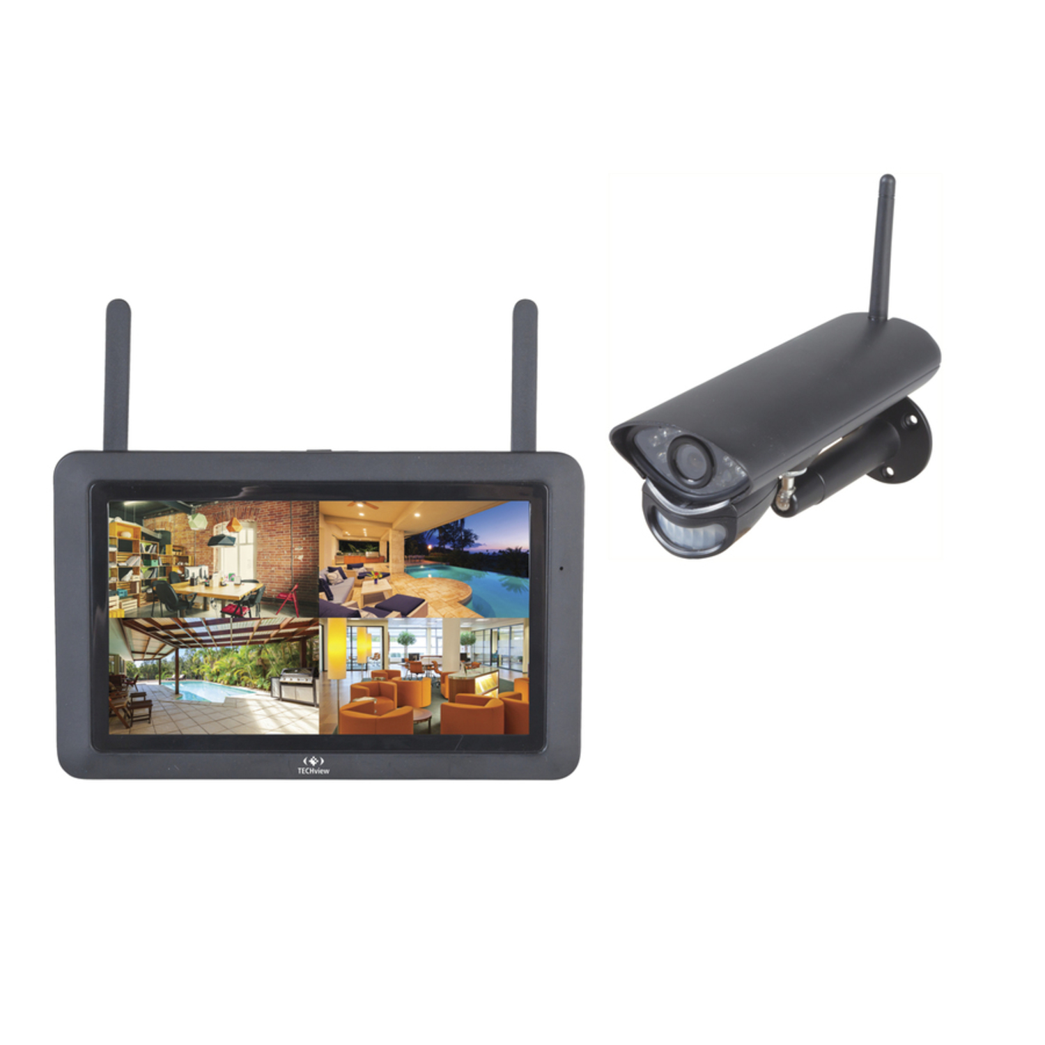 720p Wireless 7” LCD DVR Surveillance Kit Australia Little Bird