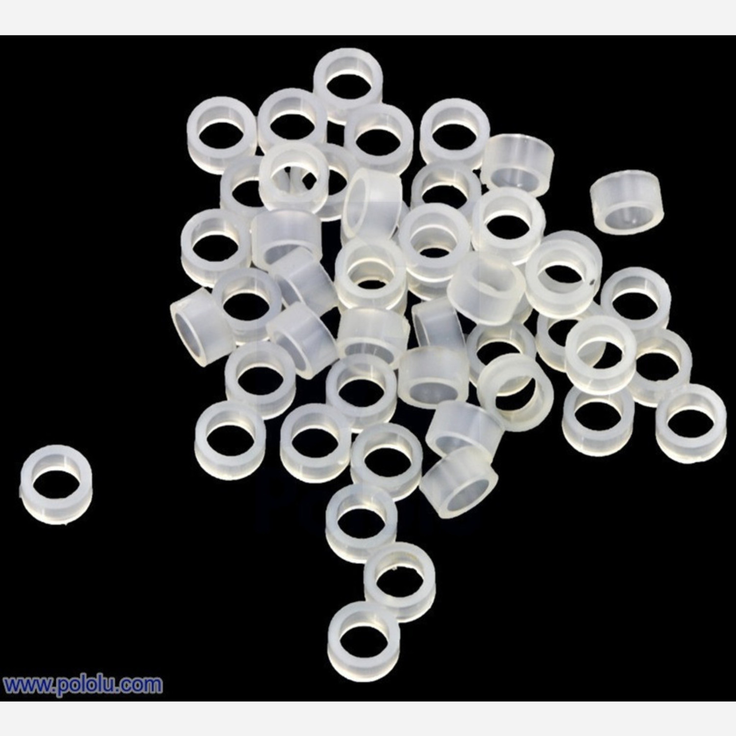 Nylon Spacer 2mm Length, 4mm OD, 2.7mm ID (50Pack) Australia Little