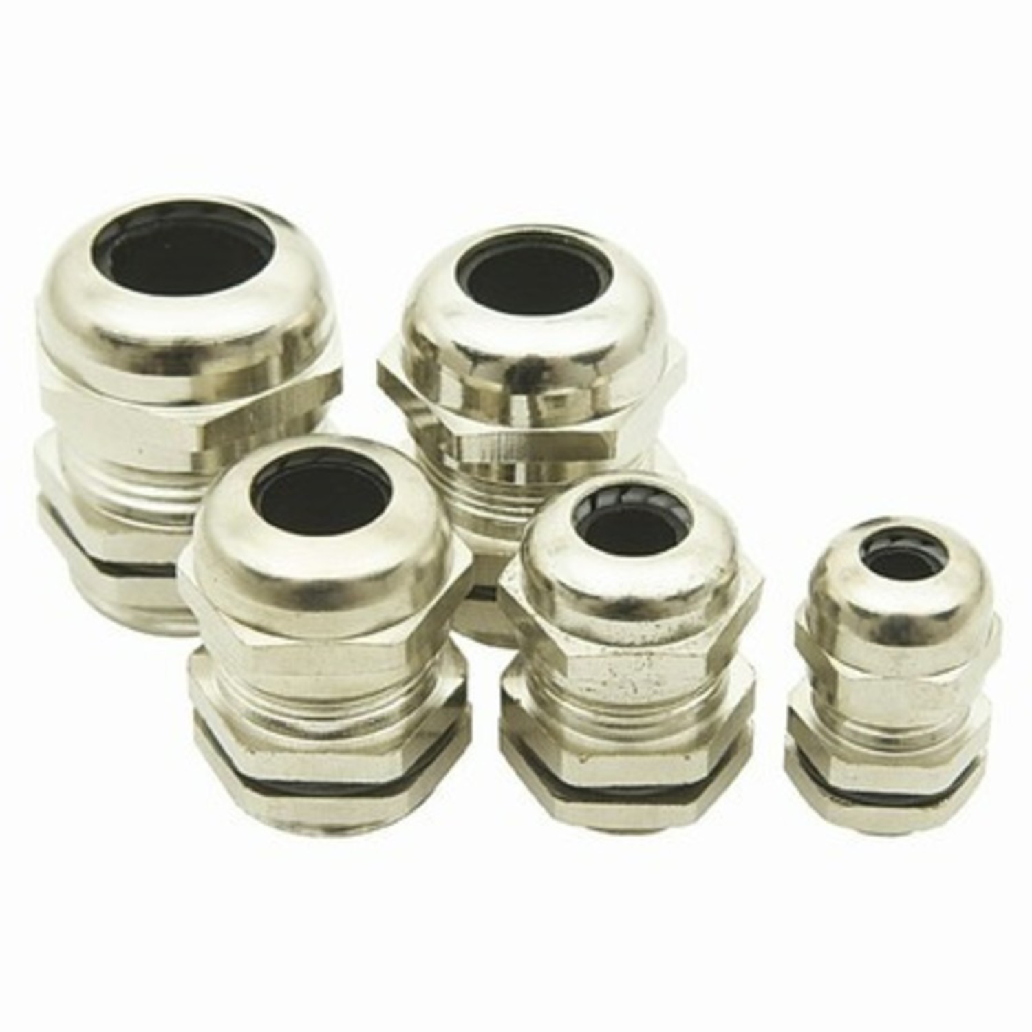 IP68 Nickel Plated Copper Cable Glands 4 to 8mm Pack of 2 Australia
