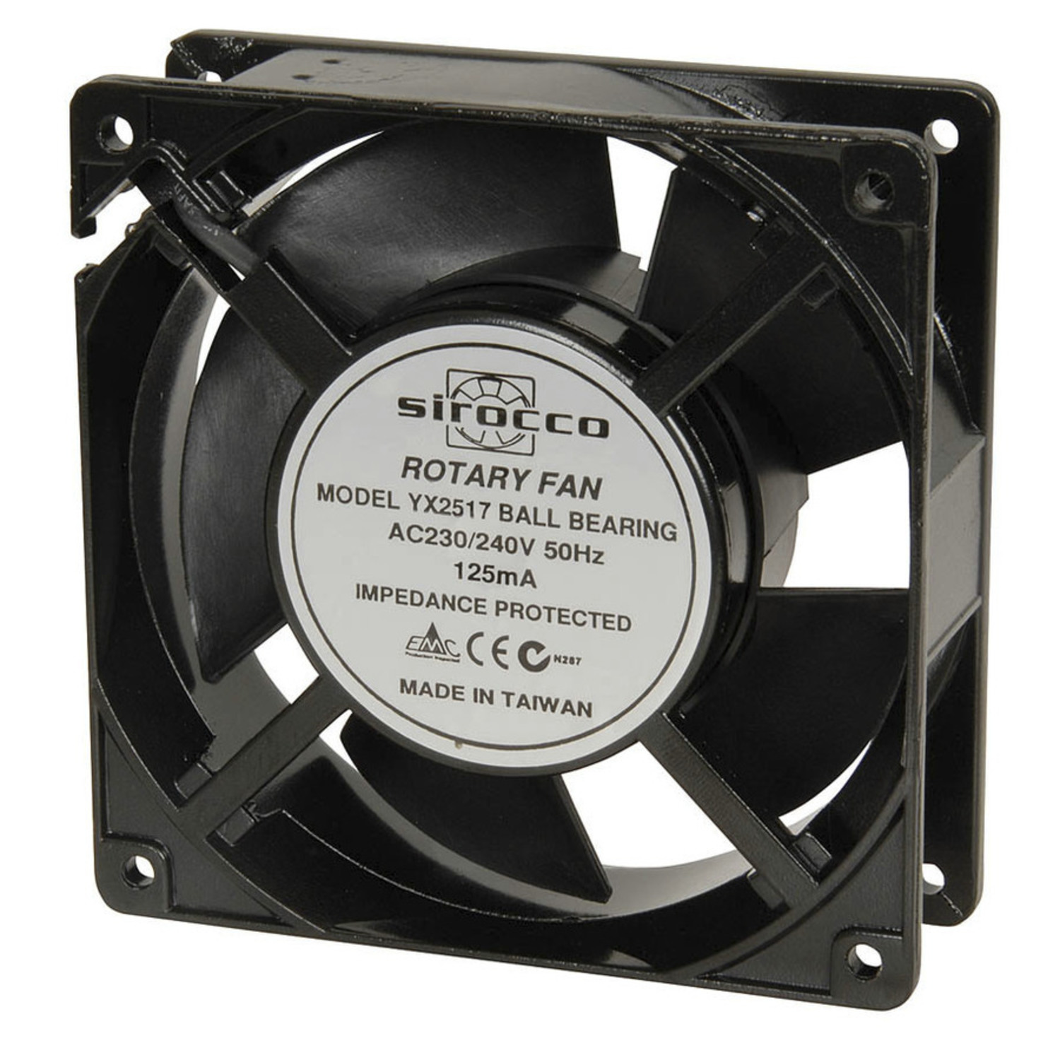 120mm 240VAC Ball Bearing Fan Australia Little Bird