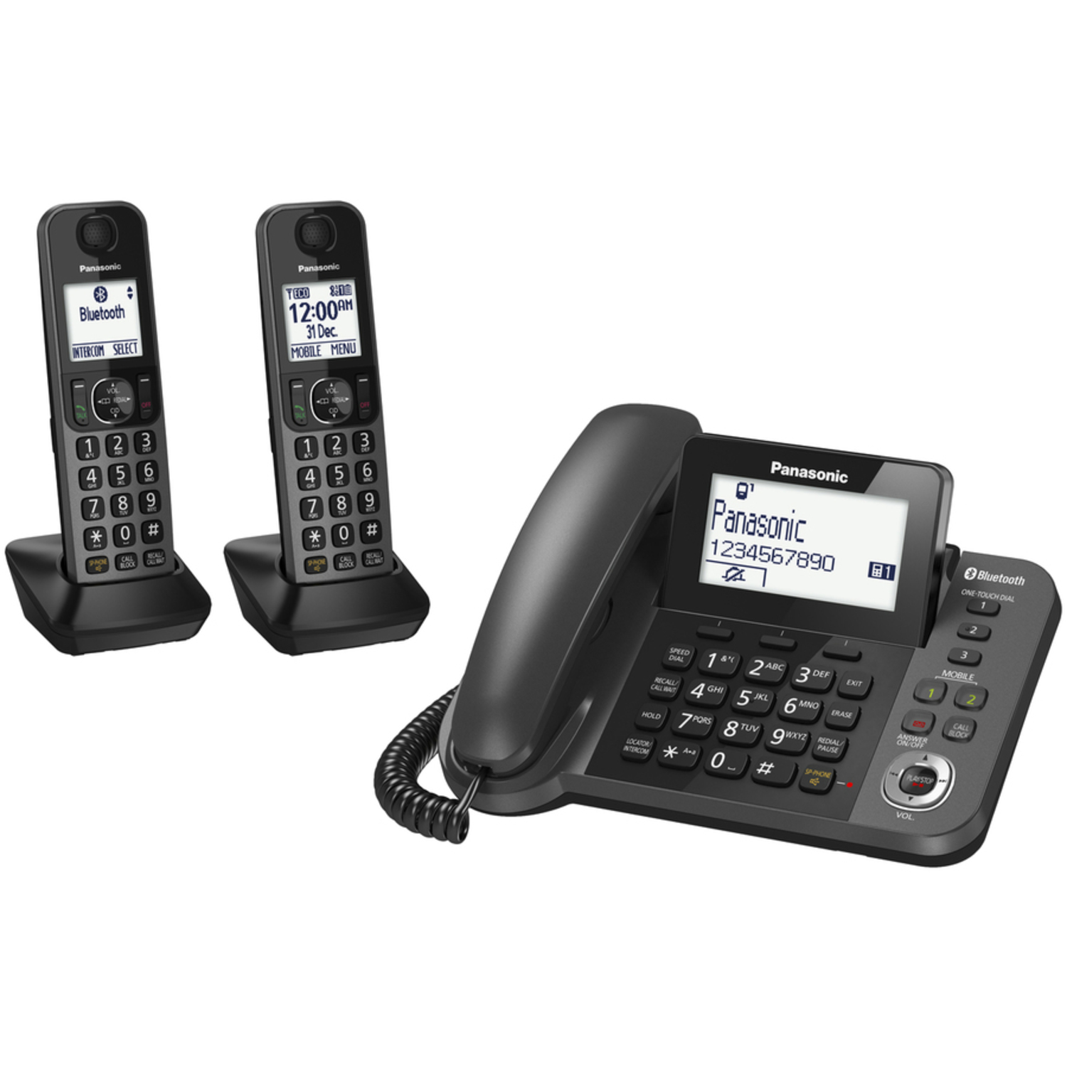Panasonic Combination Corded/Cordless Telephone Twin Cordless