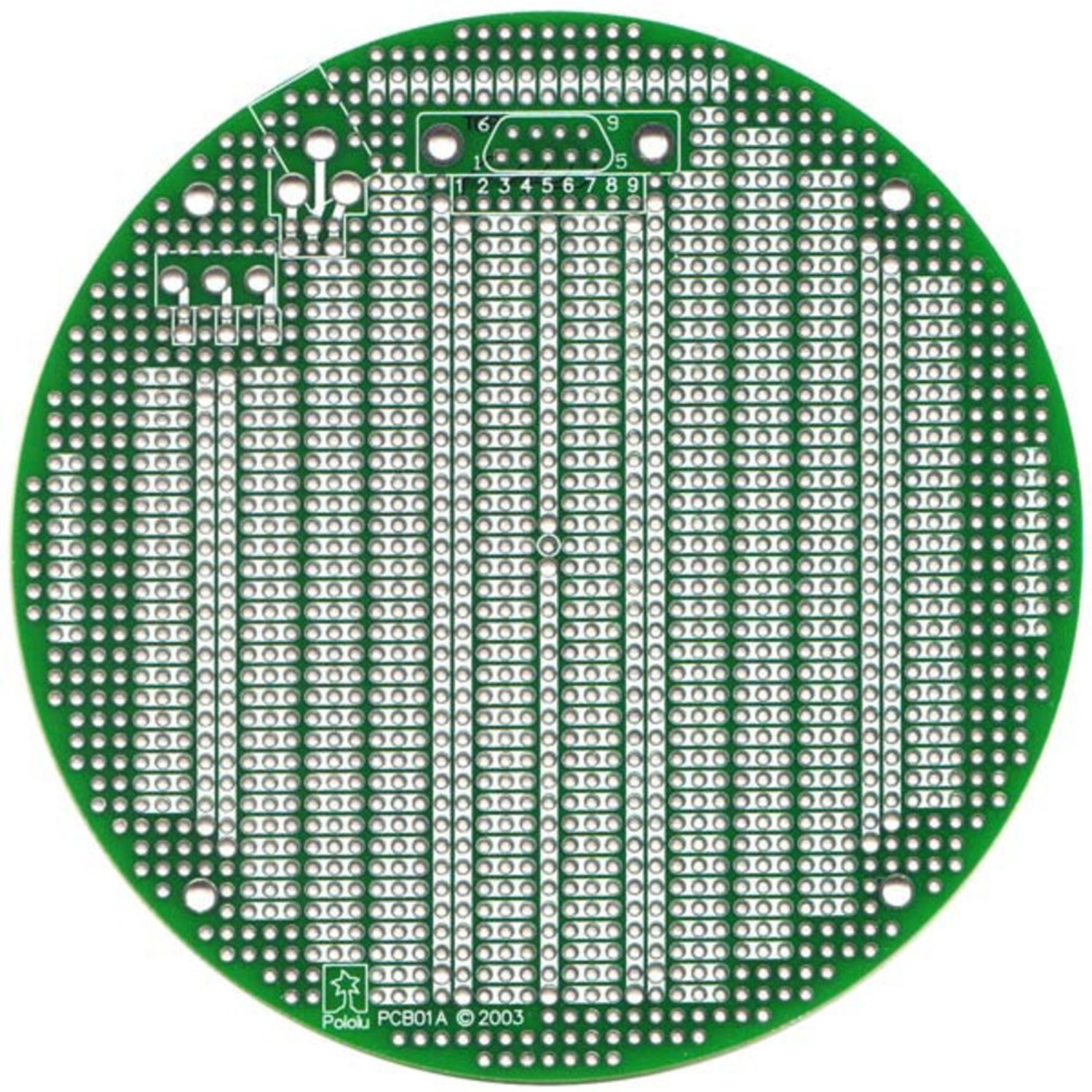 PCB01A 5" Round Prototyping PCB Australia Little Bird